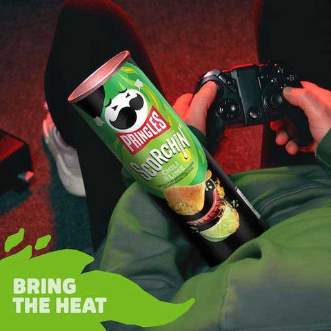 Pringles Extra Hot Chili and Lime Potato Crisps, 5.5 Ounce -- 14 per case