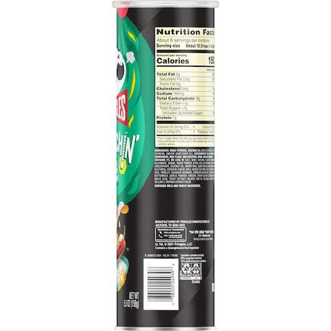 Pringles Scorchin Sour Cream and Onion Potato Crisps, 5.5 Ounce -- 14 per case