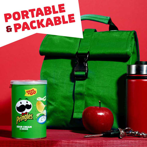 Pringles Large Sour Cream and Onion Grab and Go, 2.5 Ounce -- 12 per case.