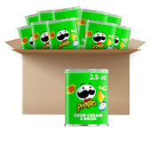 Pringles Large Sour Cream and Onion Grab and Go, 2.5 Ounce -- 12 per case.