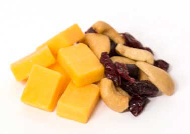 Sargento Balanced Breaks Single Natural Sharp Cheddar Cheese with Cashews and Cranberries, 1.5 Ounce -- 12 per case.