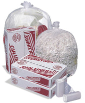 40X48 45 Gallon High Density Natural Can Liner -- 15 Roll -- 150 Count