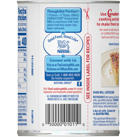 Carnation Evaporated Milk, 12 Ounce -- 24 per Case