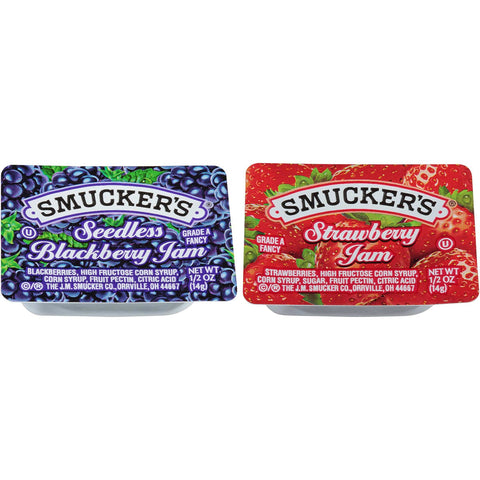 Smuckers Seedless Blackberry Jam, 1/2 Ounce -- 200 per case.
