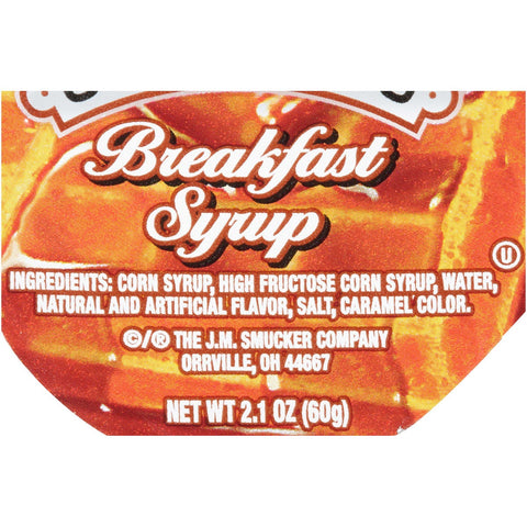 Smuckers Breakfast Syrup, 2.1 Ounce -- 100 per case.