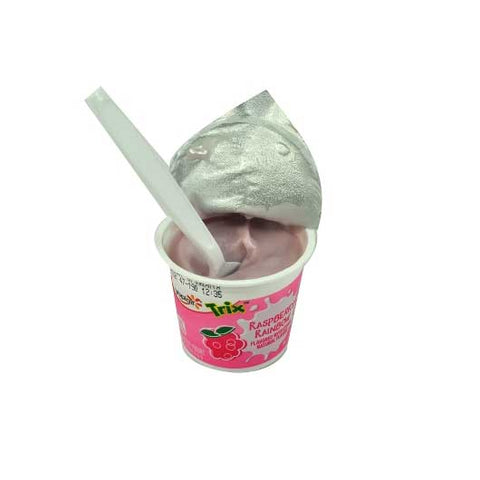 Yoplait Trix Raspberry Rainbow Yogurt, 4 Ounce -- 48 per case.