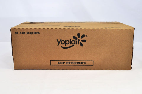 Yoplait Original Raspberry and Peach Yogurt, 4 Ounce -- 48 per case.