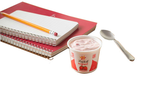 Yoplait Original Strawberry and Strawberry Banana Yogurt, 4 Ounce -- 48 per case.