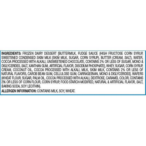 Blue Bunny Big Mississippi Mud Ice Cream Sandwich Bar, 6 Fluid Ounce -- 24 per case
