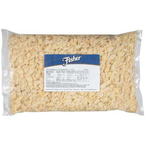 Fisher Blanched Sliced Almond, 5 Pound