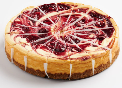 Tennessee Cheesecake Banquet Cherry Swirl Cheesecake -- 4 per case
