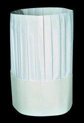 7 Le Compac Flat Formed Chef Hat -- 4 case -- 25 count.