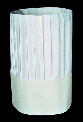 7 Le Compac Flat Formed Chef Hat -- 4 case -- 25 count.
