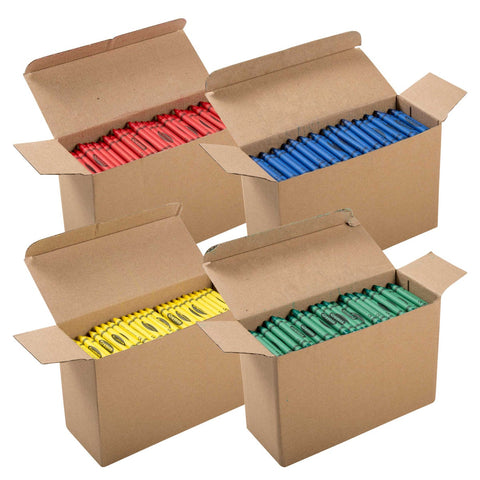Amerchoice Standard Four Color Crayon -- 3000 per case.