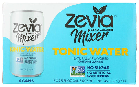 Zevia Zero Calorie Tonic Water, 7.5 Fluid Ounce -- 24 per case.