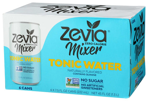 Zevia Zero Calorie Tonic Water, 7.5 Fluid Ounce -- 24 per case.
