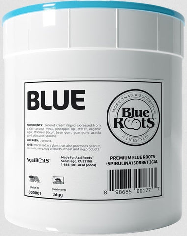Acai Roots Premium Blue Cream Sorbet, 20 Pound
