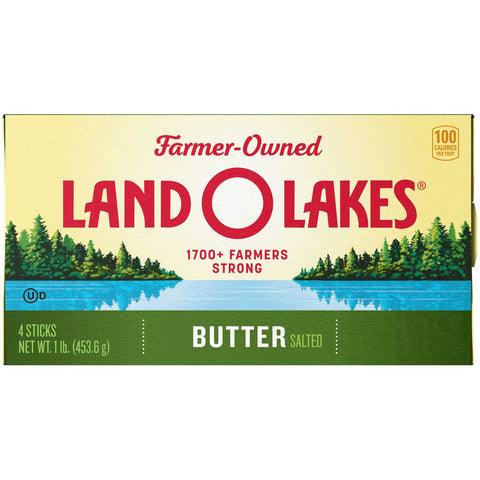 Land O Lakes Salted Butter, 1 Pound -- 36 per case