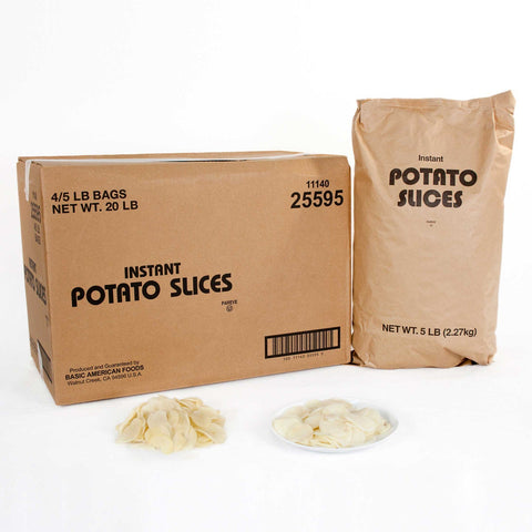 BAF Instant Sliced Potatoes - 5 lb. bag, 4 bags per case