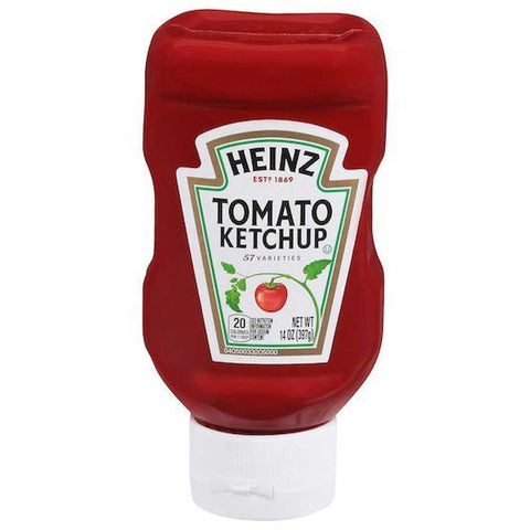 Heinz Red Ketchup - Plastic Top Down Bottle, 14 Ounce -- 16 per case