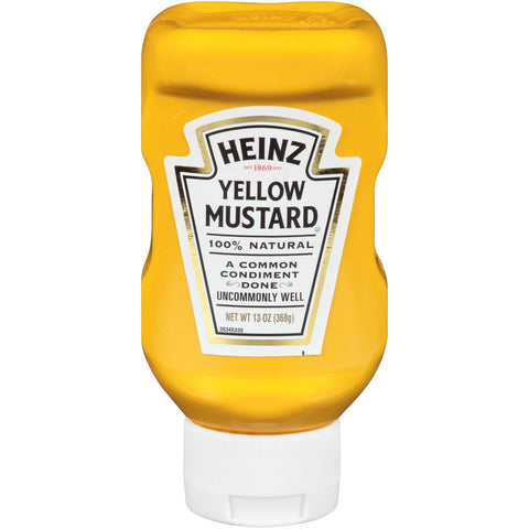 Heinz Yellow Mustard, 13 Ounce -- 16 per case.