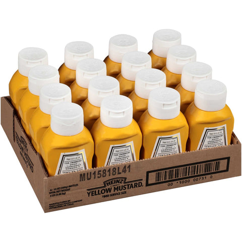 Heinz Yellow Mustard, 13 Ounce -- 16 per case.