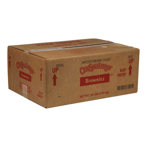 Otis Spunkmeyer Uniced Chocolate and Semi-Sweet Chocolate Chip Brownie, 40 Ounce -- 8 per case