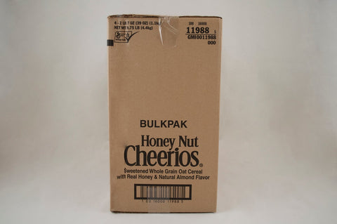 Bulk Pak Honey Nut Cheerios Cereal 4 Case 39 Ounce