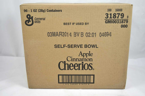Apple Cinnamon Cheerios Cereal, 1 Ounce -- 96 per case.