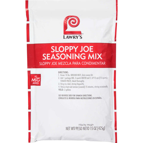 Lawry`s Sloppy Joe Seasoning Mix, 15 oz. -- 6 per case