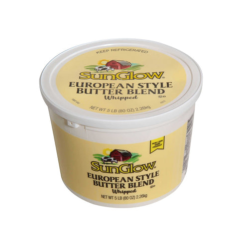 Ventura Foods SunGlow European Style Whipped Butter Blend, 5 Pound -- 4 per case.