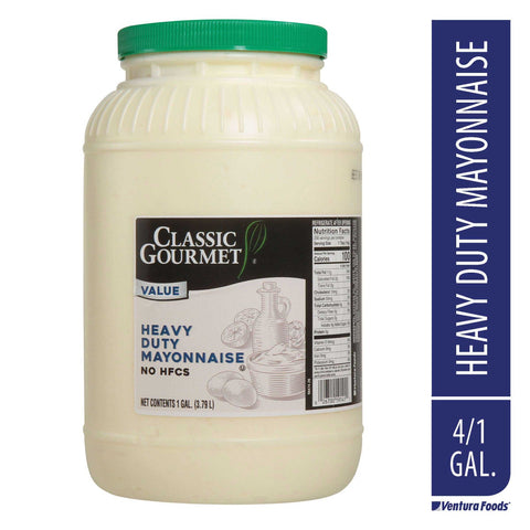 Classic Gourmet Heavy Duty Mayonnaise, 1 Gallon Jar -- 4 per case