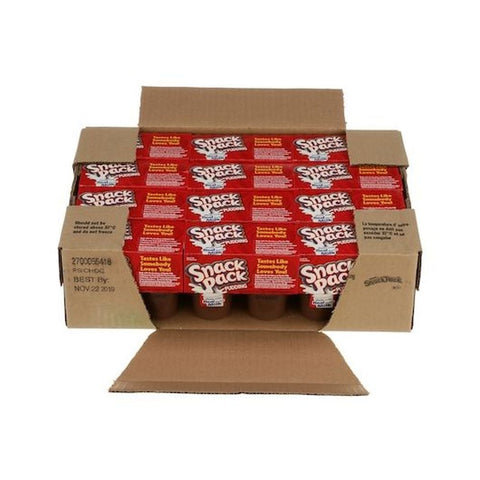 Snack Pack Chocolate Pudding, 3.5 Ounce - 4 count per pack -- 12 packs per case