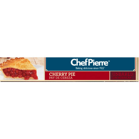 Sara Lee Chef Pierre Traditional Unbaked Cherry Fruit Pie, 10 inch -- 6 per case.