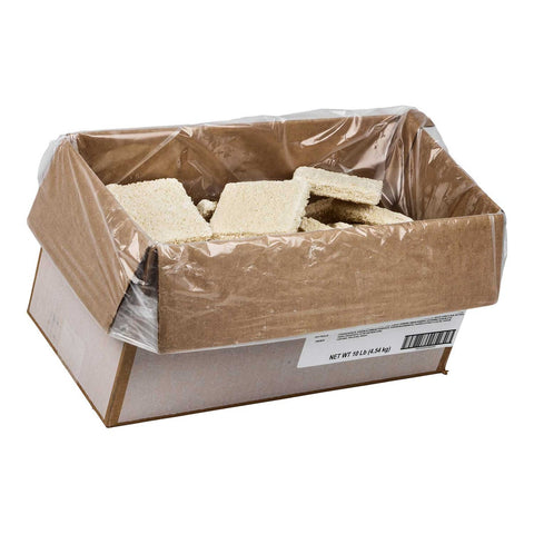 Fishery Square Breaded Raw Cod Portion - 4 Ounce, 10 Pound.