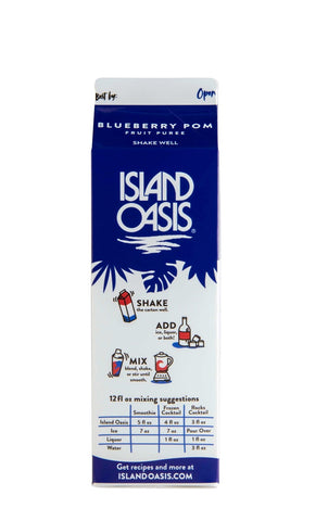 Island Oasis Blueberry Pomegranate Beverage Mix, 32 Fluid Ounce -- 12 per case.