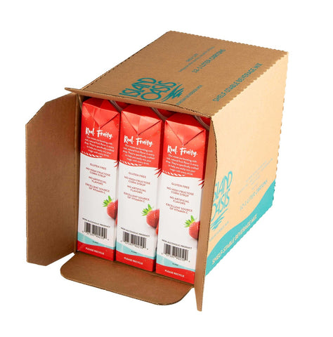 Island Oasis Strawberry Drink and Smoothie Mix - Aseptic, 1 Liter -- 12 per case.