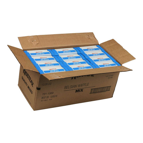 Krusteaz Belgian Waffle Mix, 28 Ounce -- 12 per case.