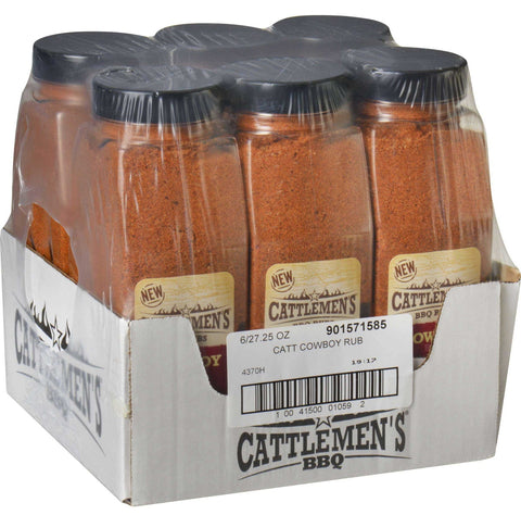 Cattlemens BBQ Cowboy Rub, 27.25 Ounce -- 6 per case