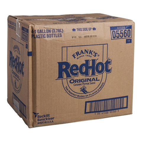 Franks Original Redhot Sauce -- 4 Case 1 Gallon