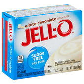 Jello Instant Pudding Sugar/Fat Free White/Chocolate Dessert, 1 Ounce -- 24 Case