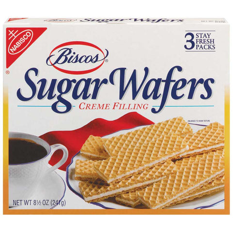 Biscos Sugar Wafers - 8.5 oz. box, 6 per case