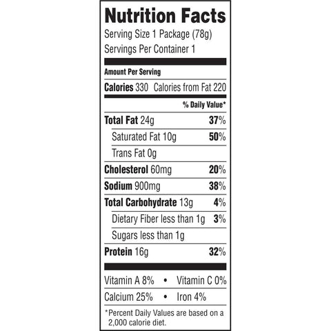 Hillshire Snacking All Natural Uncured Pepperoni with Natural White Cheddar Cheese, 2.76 Ounce -- 12 per case.
