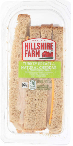 Hillshire Farm Turkey Breast and Cheddar Wedge Sandwich, 0.381 Pound -- 6 per case
