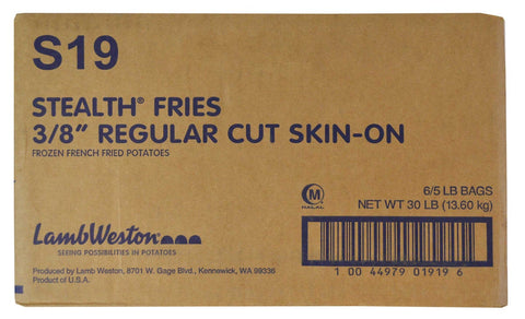 Lamb Weston Stealth Natural Regular Cut French Fry, 5 Pound -- 6 per case.