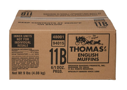 Maplehurst Bakery Thomas Original English Muffin -- 72 per case.