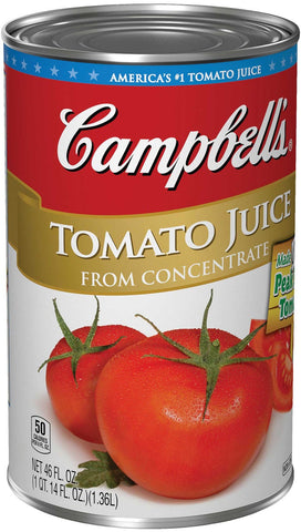 Campbells Tomato Juice Retail , 46 Ounce -- 12 Case