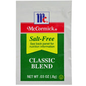 McCormick Culinary Salt-Free Classic Blend, 0.8 g -- 300 per case