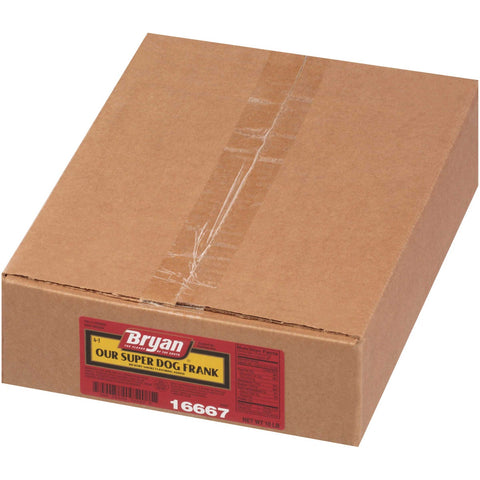 4:1 Bryan Pork Water Beef Hot Dog, 6.5 inch.