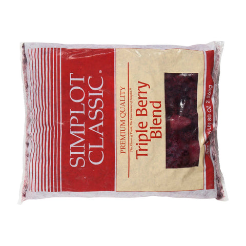 Simplot Classic Triple Berry Blend - Mixed Fruit, 5 Pound -- 4 per case.